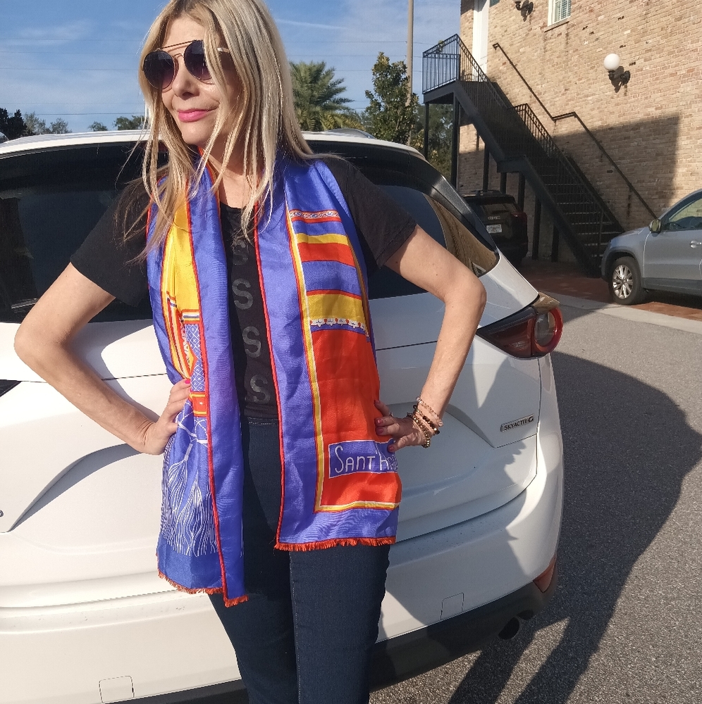 Giorgio Saint Angelo vintage Designer Scarf
